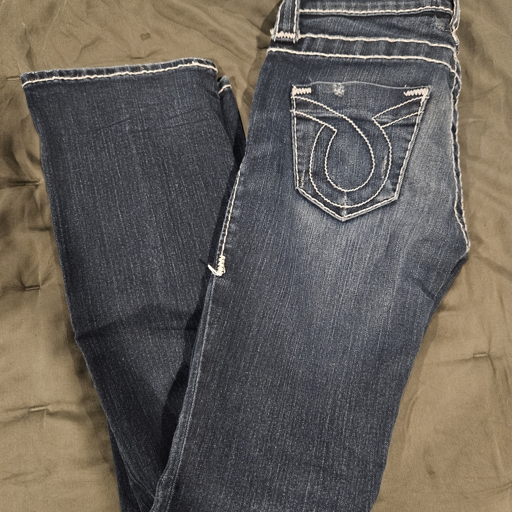 Big Star Dark Blue Boot Cut Jeans 27L
